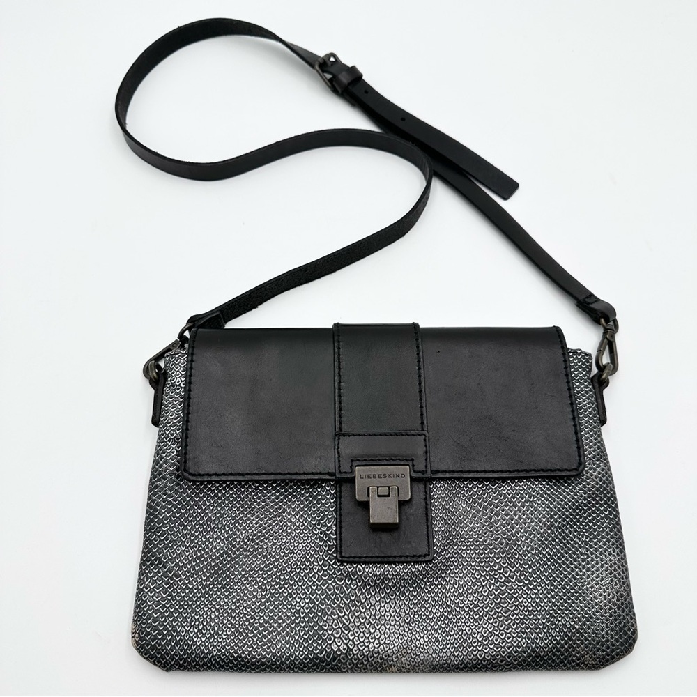 Liebeskind Berlin Kristy Metallic Snake Crossbody Clutch Bag